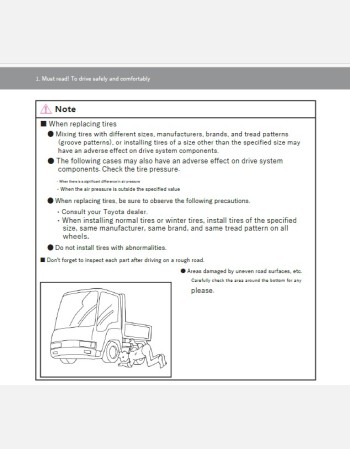 toyota toyoace dump 2019-2020 owners manual in english